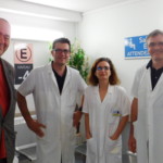 Consultation multidisciplinaire Hôpital Foch Suresnes 92 - 13 juin 2018 - Gauche à droite : P. Diard, délégué 92, Dr Trocello, neurologue, B. Koch, ergothérapeute, T. Peron-Magnan, kinésithérapeute