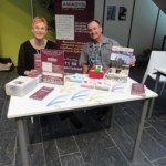 Bernard Pauvert et Edwige Ponseel au stand AMADYS du 31ème congrès de l'ANLLF, Rennes, 29/09/2018