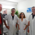 Consultation multidisciplinaire Hôpital Foch Suresnes 92 - 13 juin 2018 - Gauche à droite : P. Diard, délégué 92, Dr Trocello, neurologue, B. Koch, ergothérapeute, T. Peron-Magnan, kinésithérapeute