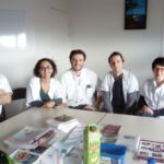 Rencontre avec les neurologues de l'hôpital neurologique Pierre Wertheimer de Lyon Bron le 18/03/2019 avec de droite à gauche, Dr Françoise Bouhour, Cheffe de service, Dr Chenevier, Dr Jaulent, Mme Sabrina Bailly, Michel Lévêque, Délégué Régional Amadys. Le Dr Campéa avait du s’absenter avant la photo.