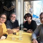 Visite de la neuropédiatrie à Rothschild et du Dr Dorison le 23 février 2018 : Dr Dorison, M. Lévêque, A.M. Lucas, E. Ponseel